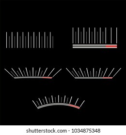 old style meter template, set of arrov objects