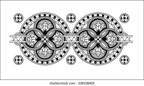 Old style ornament vector decoration