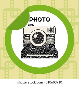old style photograph design, vector illustration eps10 graphic 