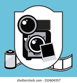 old style photograph design, vector illustration eps10 graphic 