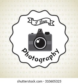 old style photograph design, vector illustration 