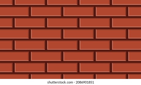 Old style red brick wall background