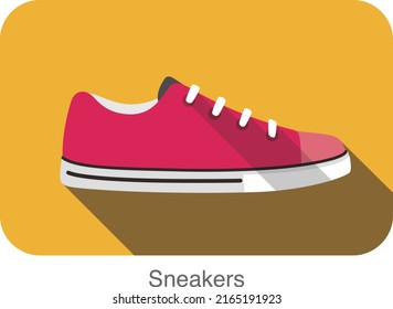 Old style sport sneakers shoe vector illustration