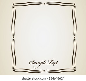 Old style vintage frame