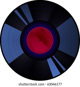 Old style vinyl record