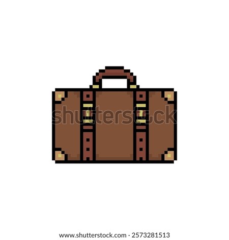 old suitcase icon pixel art sstkTravel