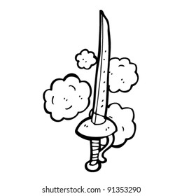 old sword cartoon