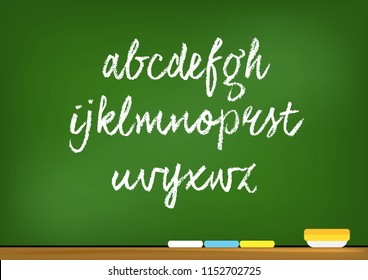 Old system, writing board.