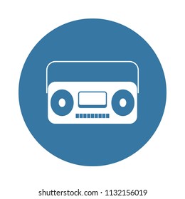old tape recorder icon. Element of party icons for mobile concept and web apps. Badge style old tape recorder icon can be used for web and mobile apps