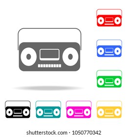 old tape recorder icon. Elements of party multi colored icons. Premium quality graphic design icon. Simple icon for websites, web design, mobile app, info graphics on white background