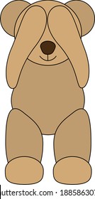 Old teddy bear not seeing
