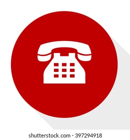 old telephone button icon