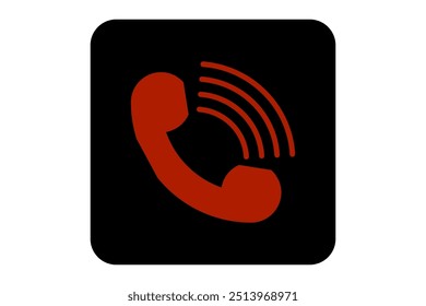 Icono de teléfono antiguo icono de llamada telefónica