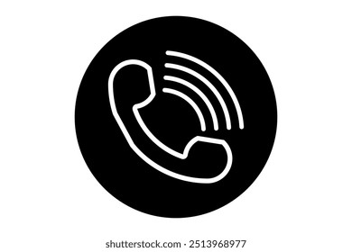 Ícone de chamada telefônica antigo ícone de telefone