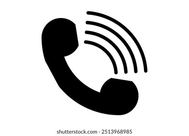 Old telephone calling icon telephone icon
