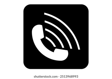 Old telephone calling icon telephone icon