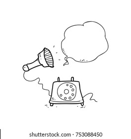 old telephone doodle