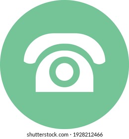 Telefone antigo, ilustração, vetor sobre fundo branco.