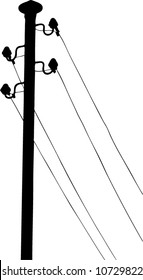 old telephone or power construction