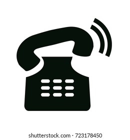old telephone ringing icon