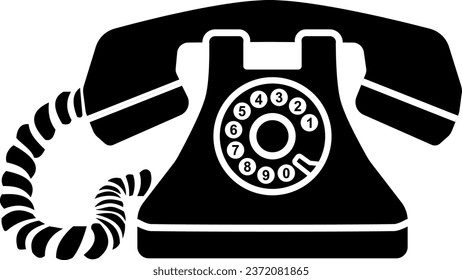 OLD TELEPHONE VECTOR EPS ARTWORK