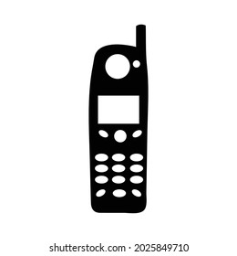 old telephone vector icon design 