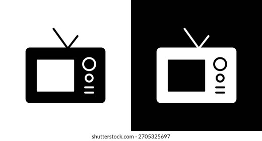 Antigo ícone da televisão, estilo simples. para desenhos de ui ou ux