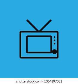 old television icon vector