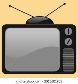 Old television image in vector format