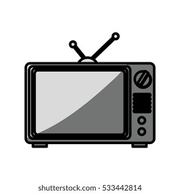 old television isolated icon