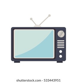 old television isolated icon