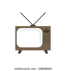 Old television media icon vector illustration graphic design