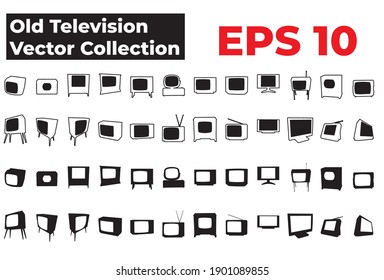 Cobertura vectorial de televisión antigua EPS 10