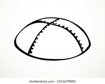 Dibujo de vectores. yarmulke de vestimenta judía