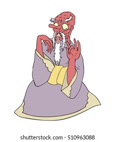 old tengu illustration