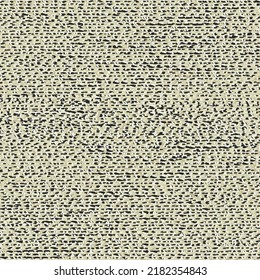 Alte Textilien von geringer Qualität. Rustikales Gewebe in grauen Tönen mit ungeraden schwarzen Nähten. Abstrakte Vektorgrafik.