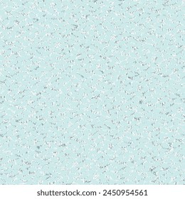 Old textile material with cracks on the painted surface. Light blue scratched wall. Flecked background. Tile floor. Abstract vector seamless.