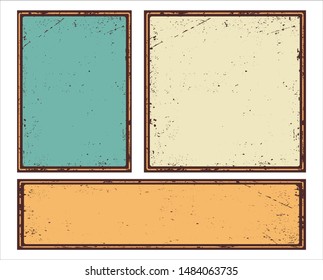 Old texture, grunge vector background.