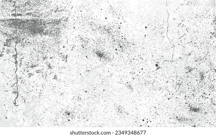 Old texture of the wall covered with paint with the effect of damage, dust, graininess, cracked. Concrete surface - Overlay texture, template grunge stamp. Dirty grainy overlay texture. Vector stamp