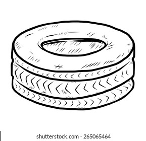 Tyre Drawing Images Stock Photos Vectors Shutterstock