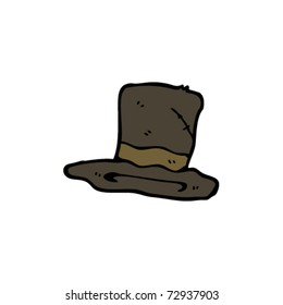 alter Hut-Cartoon