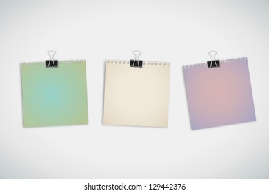 Old Torn Color Paper Vector