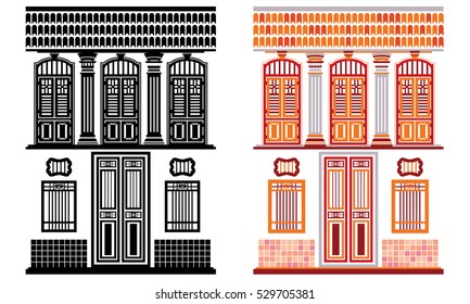Altstadt, Antiquitätenfenster, Gebäudefassade