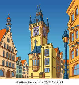 Old Town Hall Tower em Praga, República Checa