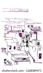 Old town sketch
