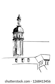 Old town sketch