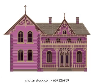 Old Town. Victorian house. colonial home.