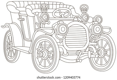 Car Coloring Page Hd Stock Images Shutterstock