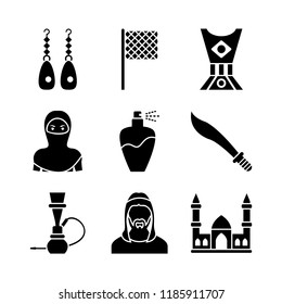 
Old Traditional Heritage in Arab Glyph Icons 

