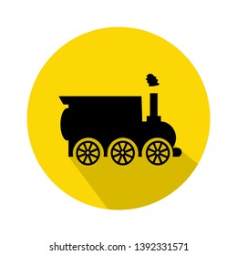 old train icon modern concept, classic train logo vector, Locomotive symbol illustration